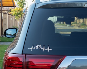 Heartbeat Racer fietssticker | Een krachtig statement voor de gepassioneerde wielrenner!