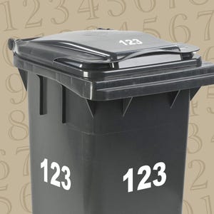 Personalizzato | Adesivi con numeri per container | Cassetta postale