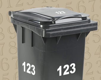 Personalizado | Pegatinas numéricas para Contenedor | Buzón