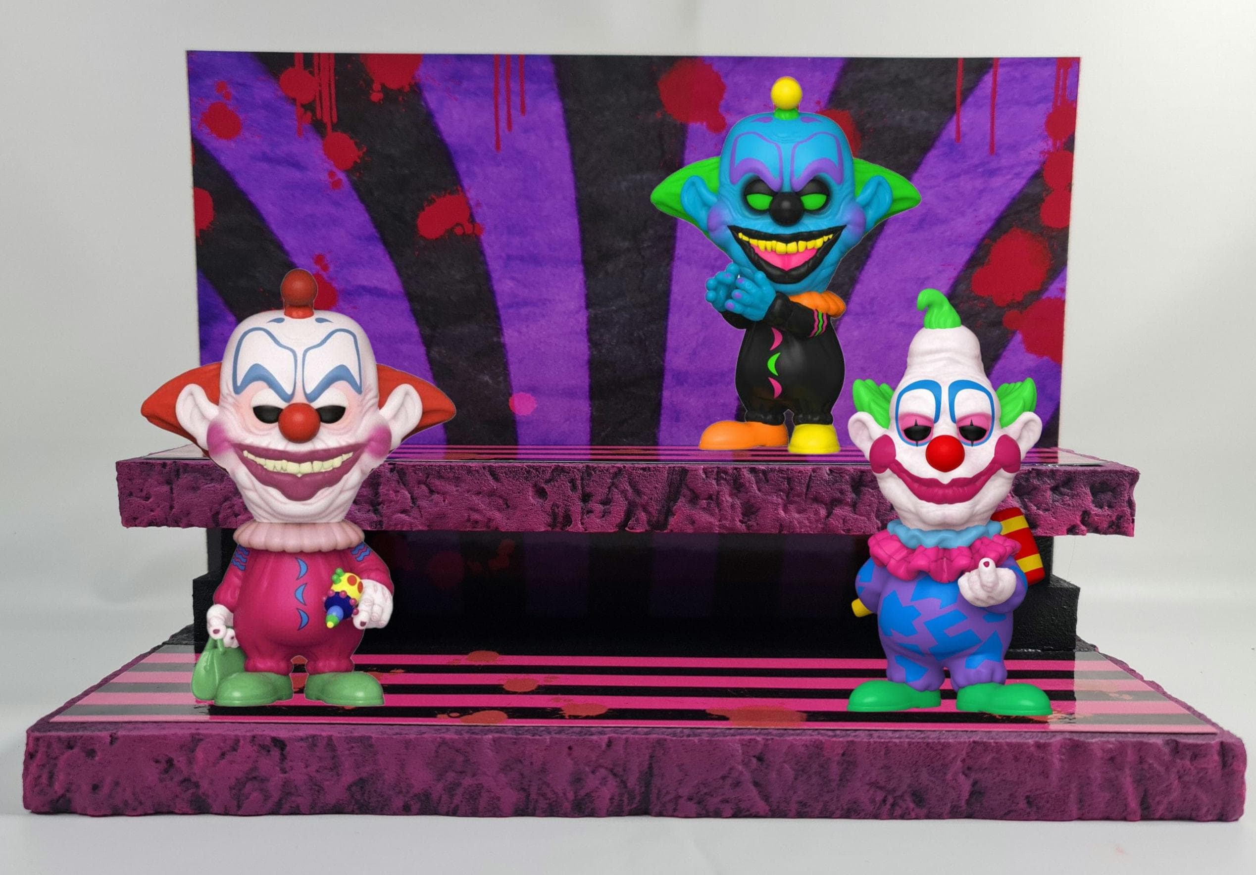 Killer Klowns From Space Funko Pop Vinyl or Collectibles Display Stand Shelf. Circus Themed Bloody Cabinet Set Up. Horror Clowns Diorama Etsy