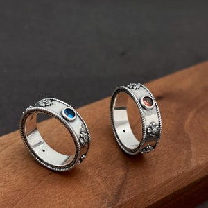 howl ring sophie ring handgemaakt sterlingzilver, S925 zilver cosplayring, bewegende kasteelringen