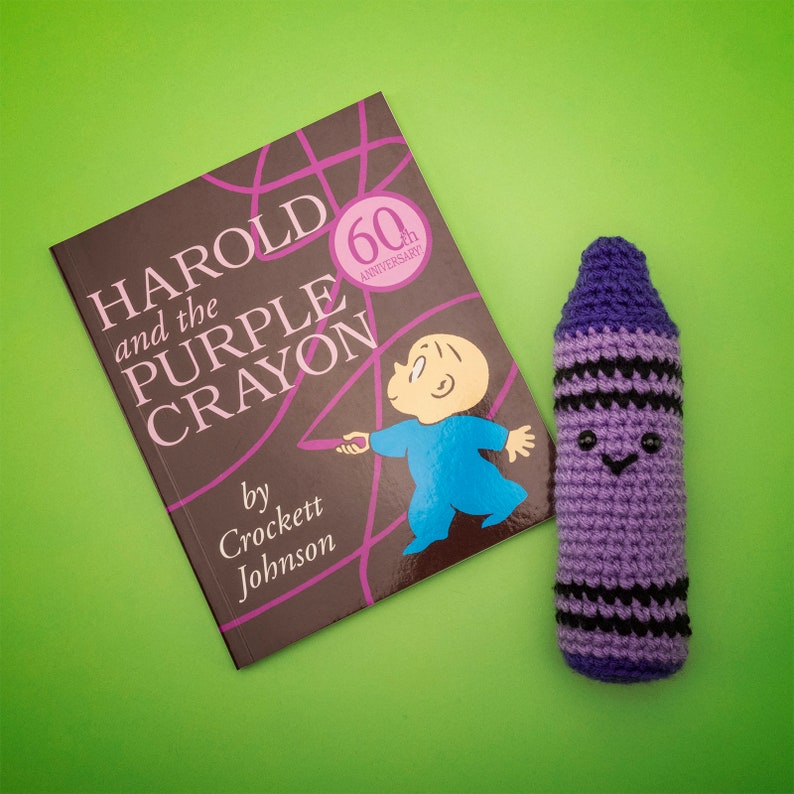 Harold the Crochet Purple Crayon image 1