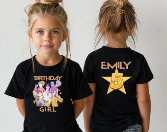 Custom Saja Boy Birthday Shirt,  Huntrix Youth Birthday Custom Name T-Shirt, Saja Boy Toddler Birthday Party, Kpop Huntrix Tee