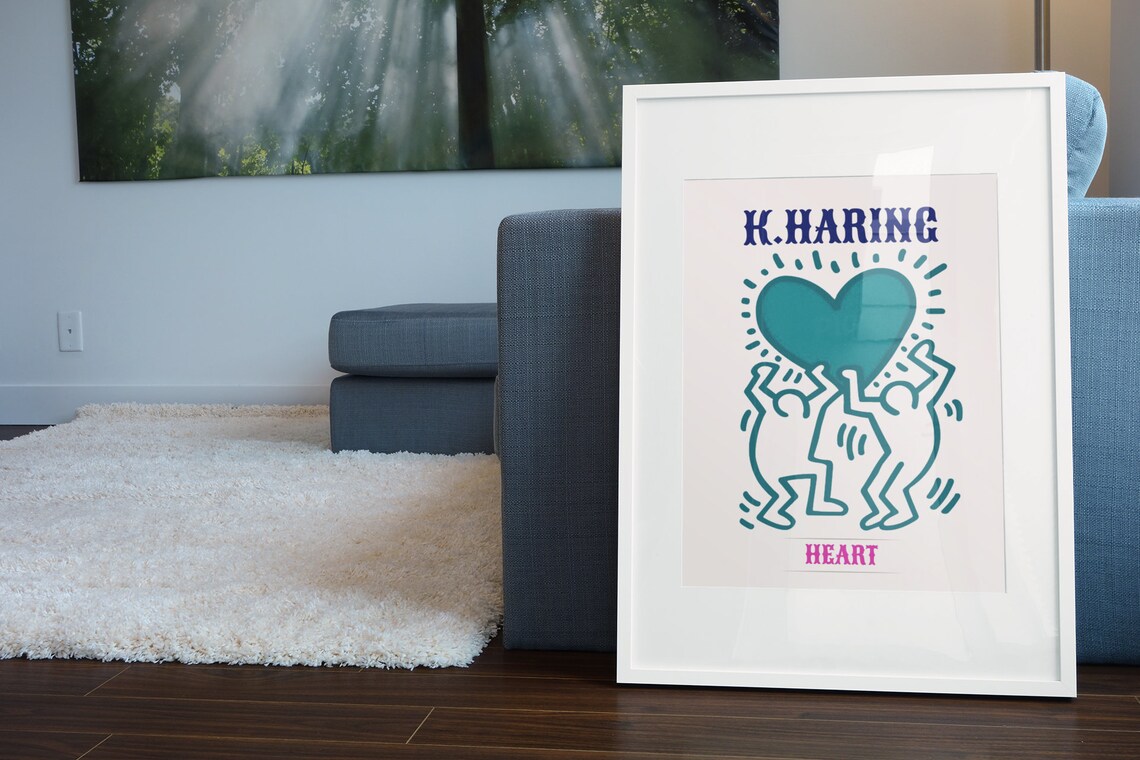 Keith Haring Prints Set of 3 Posters Keith Haring Wall Art Etsy