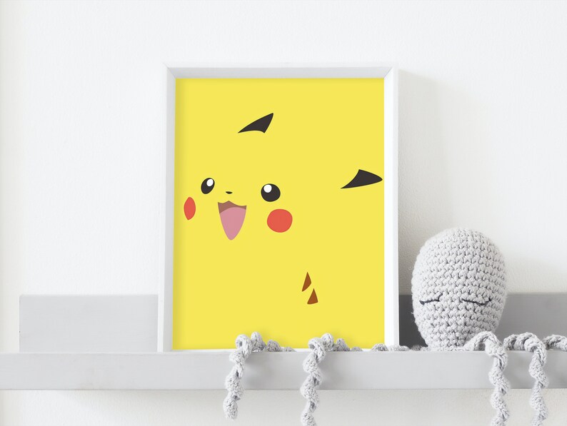 Pokemon Poster Set of 6 Pokemon Wall Art Playroom Wall Etsy Canada