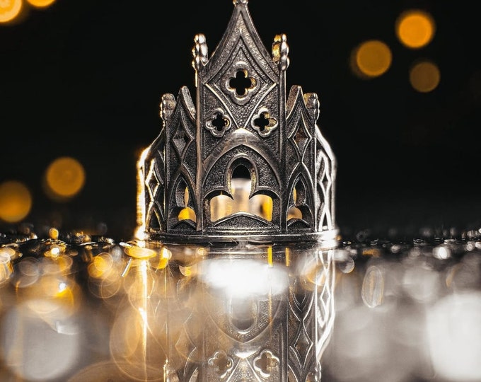 Schorpioen Koningsring Zilver Gothic main image 0