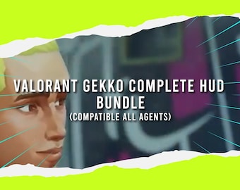 Animated Valorant Gekko HUD & Ghost Map / Twitch Overlay / OBS Overlay / Streamlabs Overlay / Valorant Overlays / Streamer / Streaming WEBM
