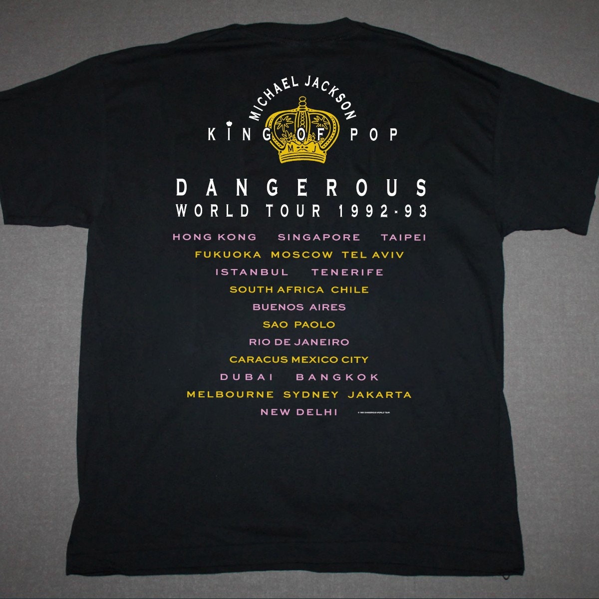 Vtg Michael Jackson Dangerous World Tour 1992 93 T-shirt - Etsy