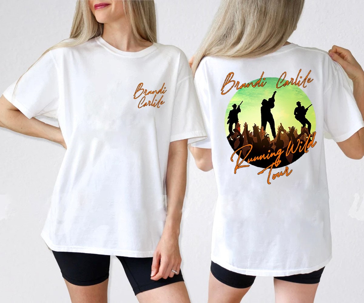 Brandi Carlile Running Wild Tour 2023 Tee Shirt Brandi Etsy