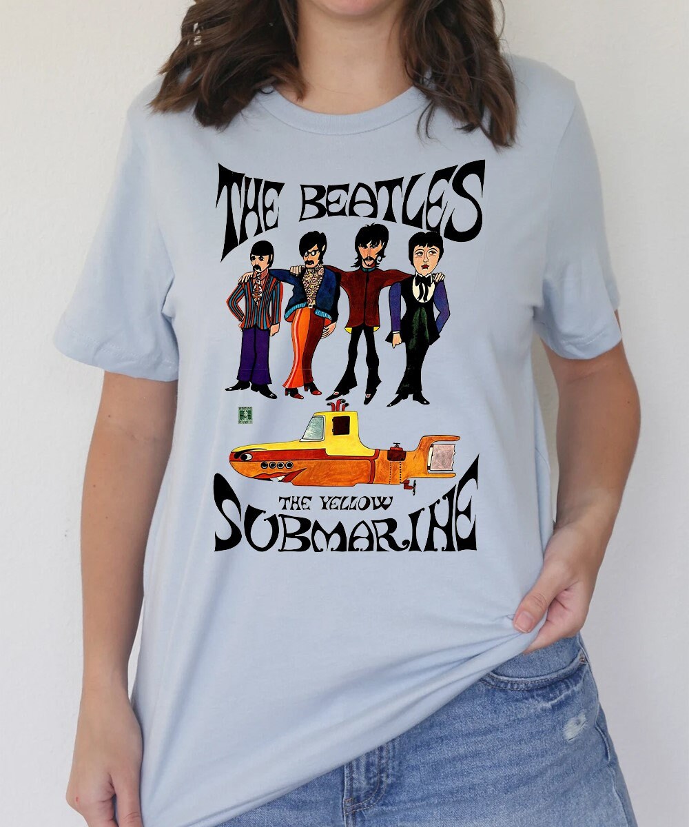 The Beatles the Yellow Submarine Italian Tour 1968 Tshirt Etsy