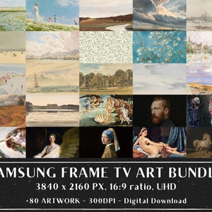 80+ Samsung Frame TV Art Bundle, Frame Tv Art Set, Vintage Art Set for Frame TV, Famous Art Collection, Mega Bundle, Digital Download