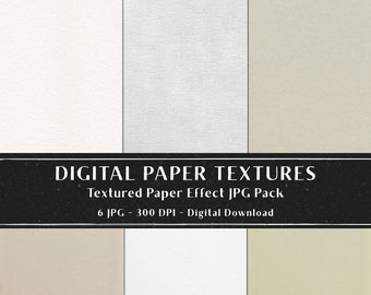 6 Digital Procreate Paper Texture, Textured Effect Paper, Procreate Overlay Texture Bundle, Photoshop Overlay, Instant Download