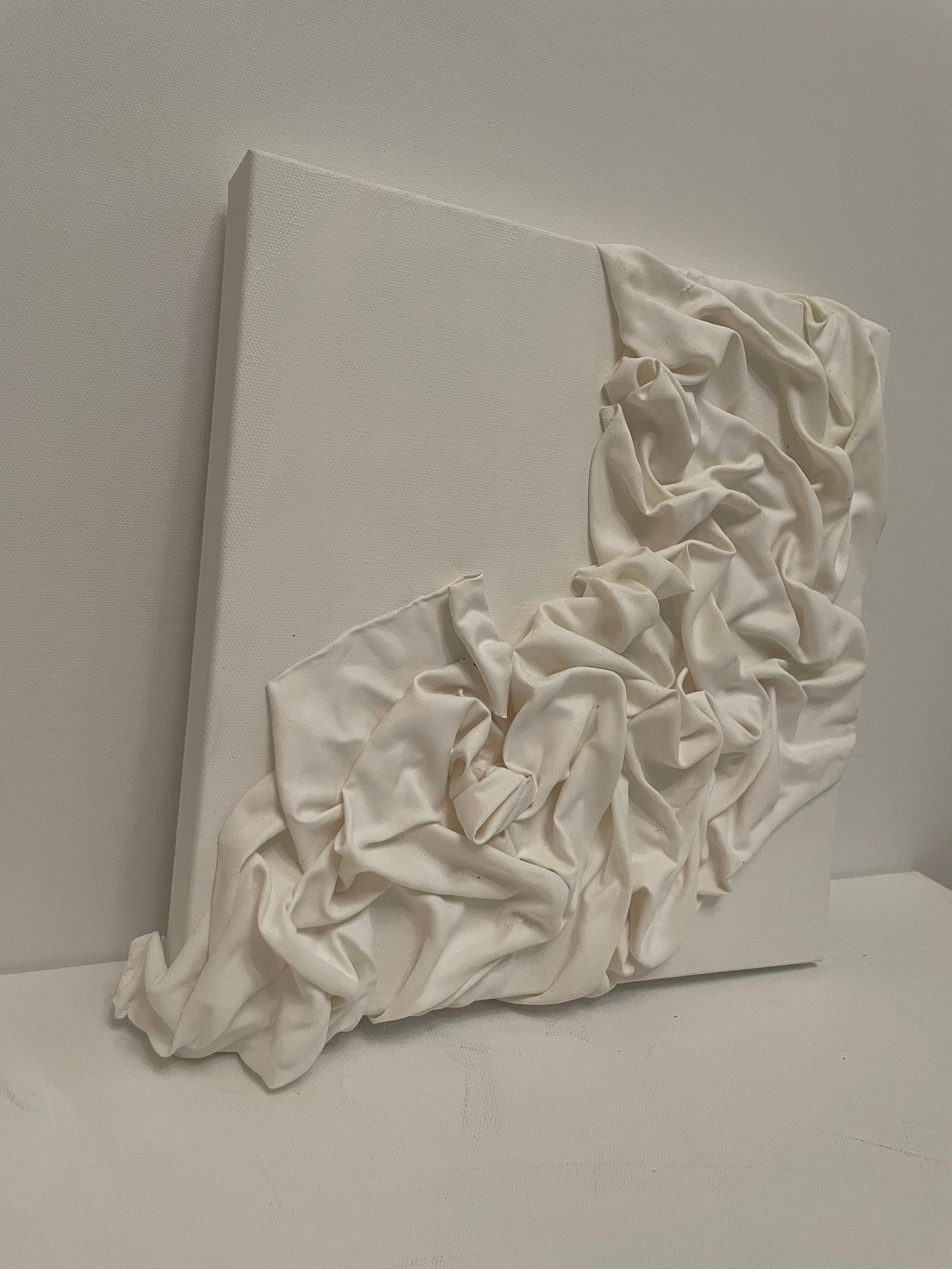 3D Textured Fabric Wall Art: Handmade Abstract Canvas Painting - Etsy