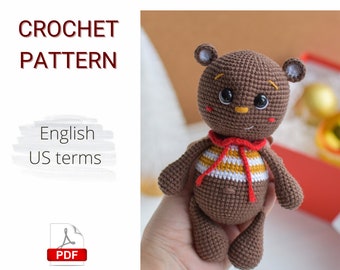 Crochet PATTERN PDF Amigurumi Сute Teddy Bear