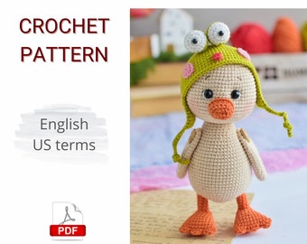 PATRON PDF au crochet Petit canard Amigurumi / Canard au crochet / Décoration de Pâques bricolage / Modèle au crochet de Pâques / Jouet de Pâques / Pâques Amigurumi / Oiseau