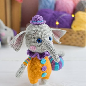 Crochet PATTERN PDF Amigurumi Cute Funny Elephant image 8