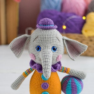 Crochet PATTERN PDF Amigurumi Cute Funny Elephant image 10