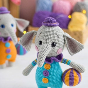 Crochet PATTERN PDF Amigurumi Cute Funny Elephant image 9