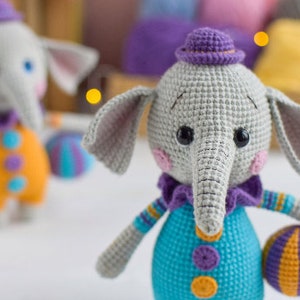 Crochet PATTERN PDF Amigurumi Cute Funny Elephant image 6