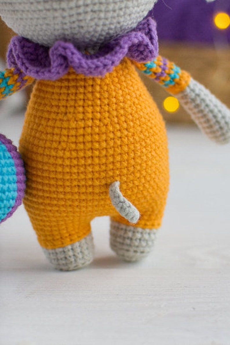 Crochet PATTERN PDF Amigurumi Cute Funny Elephant image 4