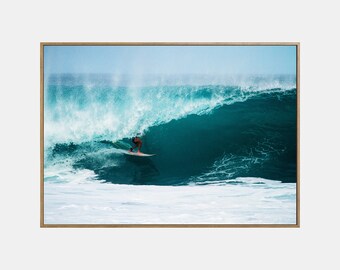 Aerial Surf, Surfing Photography, Aerial Beach Print, Modern Coastal Printable, Summer California Beach, Ocean Poster
