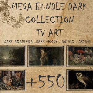 Samsung Frame Tv Art Dark, Bundle Set Of +550 Frame Tv, Gothic 4K Download, Moody Victorian, Samsung Dark Academia Decor