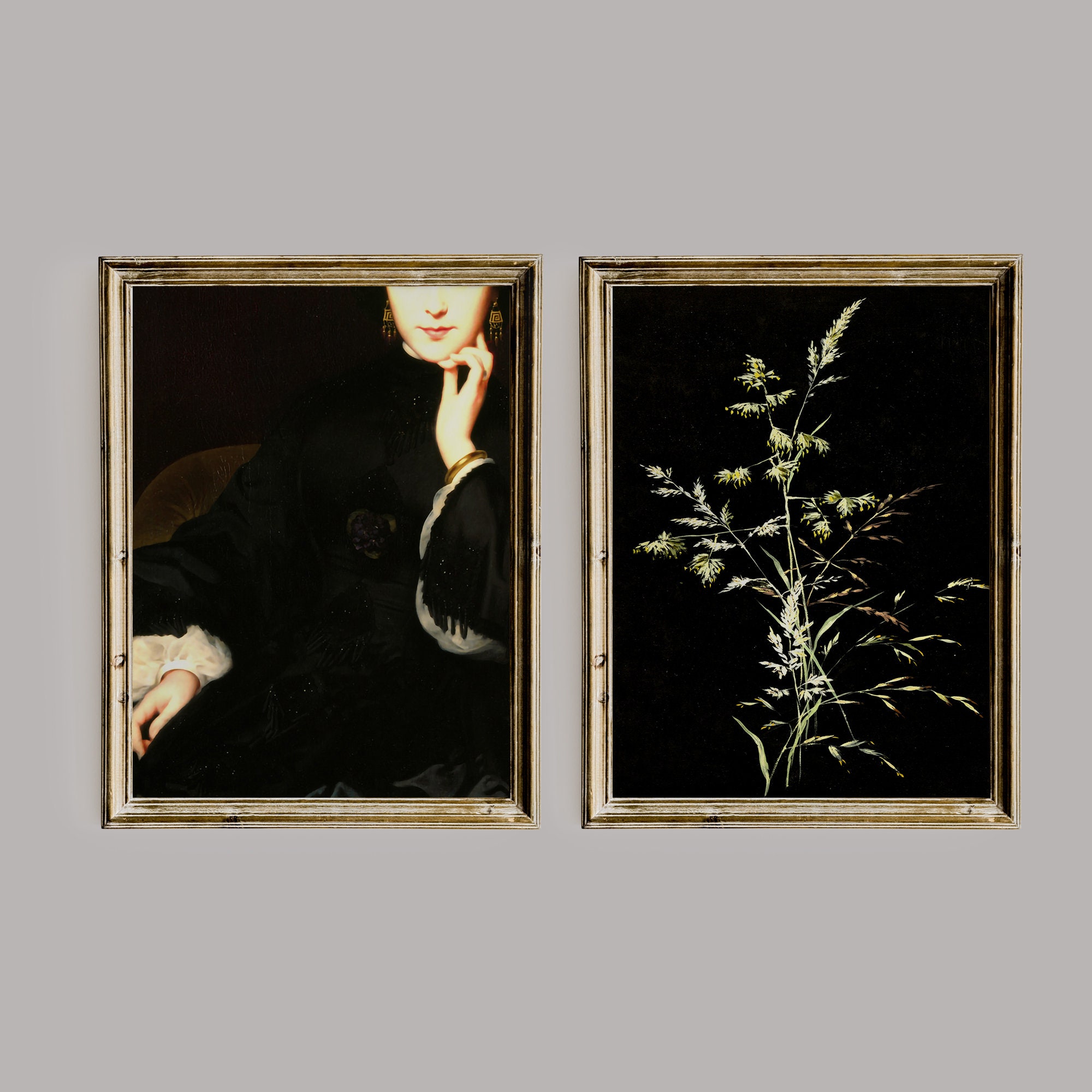 Dark Academia Decor Set Dark Vintage Printable Gallery Wall - Etsy