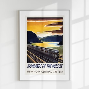 Travel Poster, New York Poster Wall Art, American Print, Vintage New York Poster, USA Printable, Digital Travel Gifts