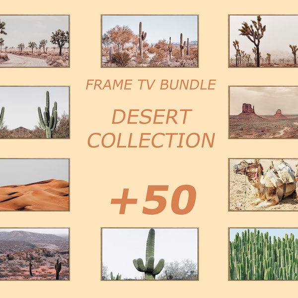 Samsung Frame Tv Art Set, Arizona Desert Frame Tv, Bundle Set Of 50, Southwestern Tv Digital, Desert Tv Art Landscape