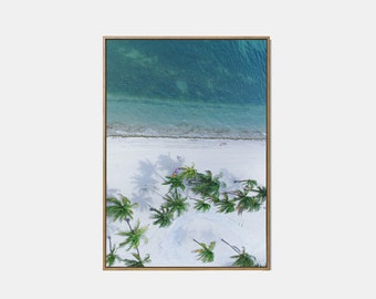 Luchtfoto strand print, moderne kust afdrukbare, luchtfoto oceaan muur decor, zomer Californië strand, zee fotografie kunst aan de muur