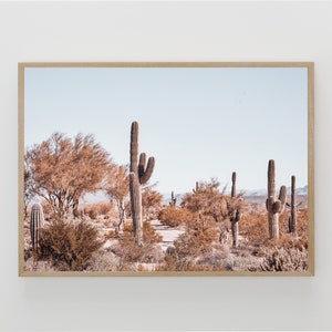 Saguaro Druck, Arizona Wüste Drucke, Wüste druckbare Wandkunst, Saguaro Kaktus Kunst, Arizona Landschaft Wandkunst