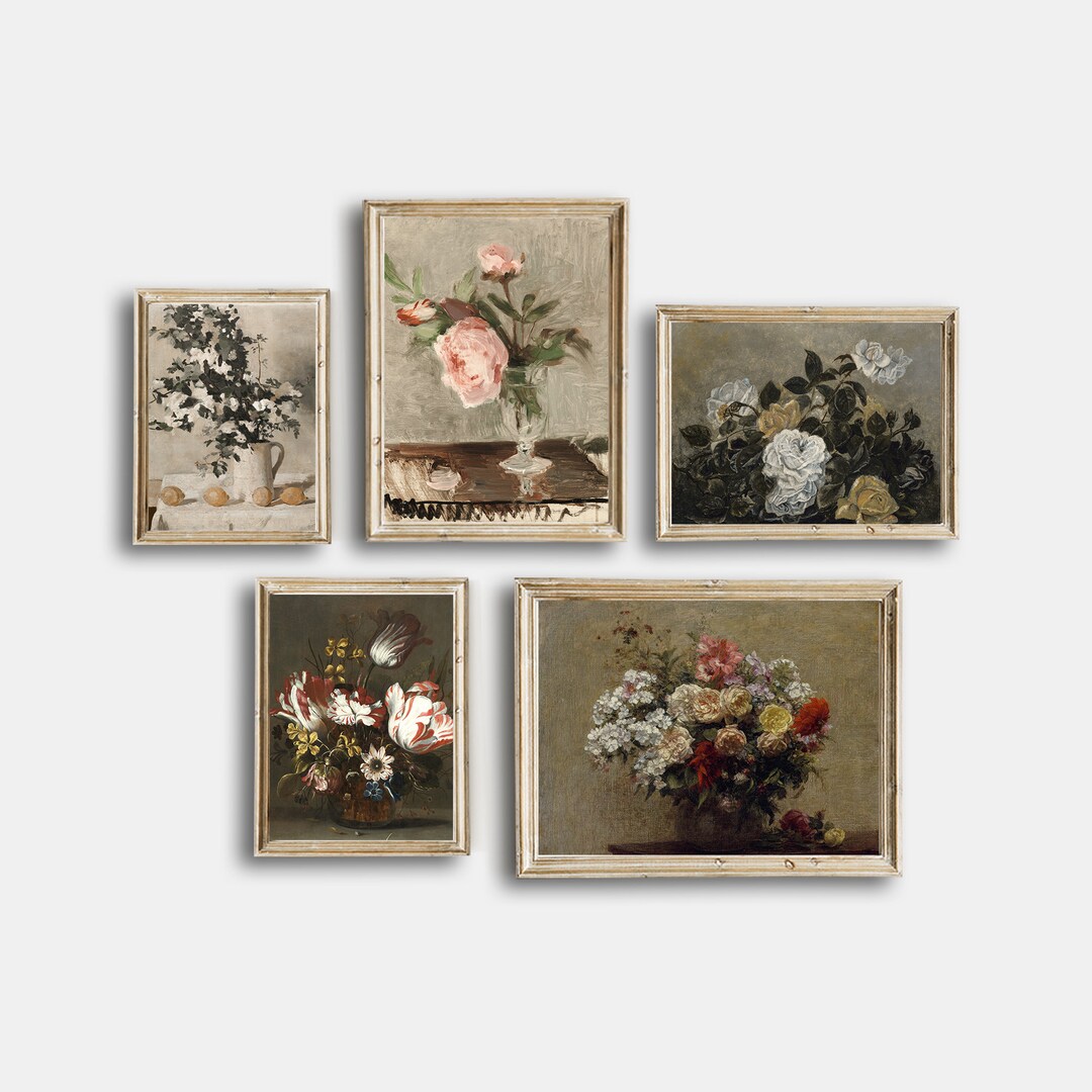 Vintage Botanical Still Life Prints, Vintage Printable Gallery Wall Art ...
