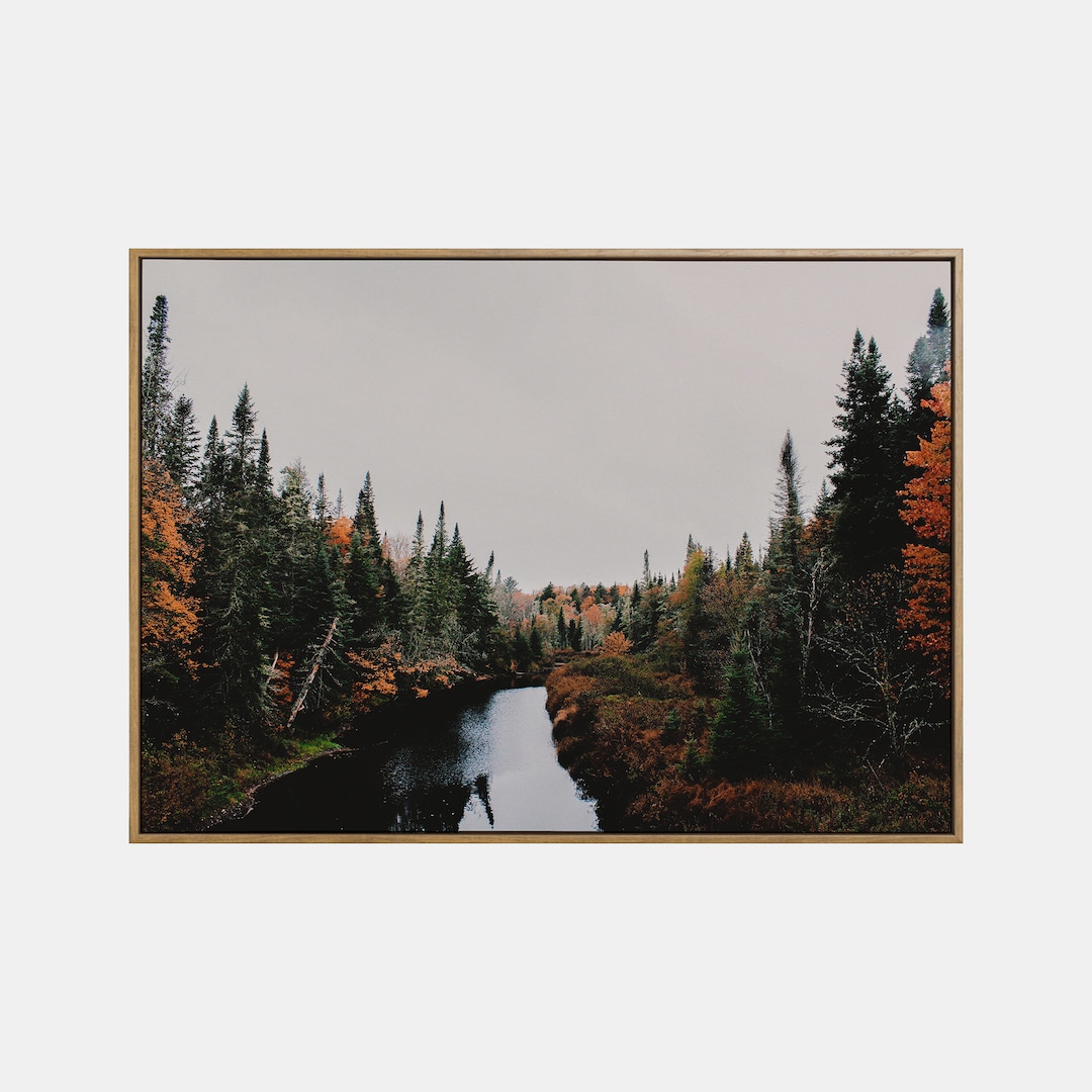 Autumn Landscape River Print, Fall Printable Landscape Wall Art, Autumn ...