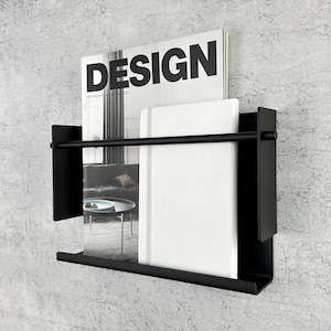 Magazine Rack, Magazine holder, Newspaper stand, Magazine wall rack, Wall file holder, Bathroom magazine holder, Magazine rack for office