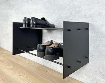An der Wand befestigtes Schuhregal, Eingangsbereich der Stiefelorganisation, Schuhaufbewahrung, Schuhregal, Metallschuhhalter, Eingangsbereich der Schuhablage