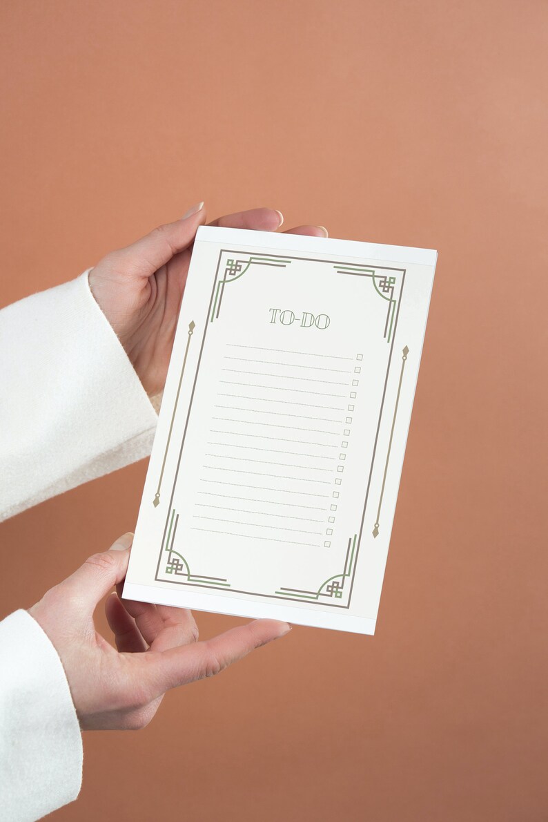 Retro Computer Task List Retro to Do List - Printable PDF to Do List - Art Deco Retro Style ...