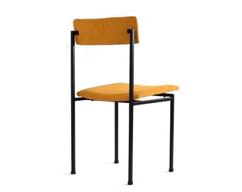 Restored Branko Uršič Chair 4033, Yellow Alcantara, 1963