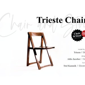 Trieste Chair / restored / 1968 / designer Aldo Jacober / Stol Kamnik / Slovenia / Yugoslavia / retro folding chair / brown chair image 9