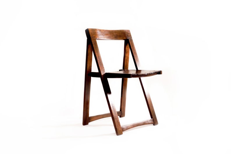 Trieste Chair / restored / 1968 / designer Aldo Jacober / Stol Kamnik / Slovenia / Yugoslavia / retro folding chair / brown chair image 4