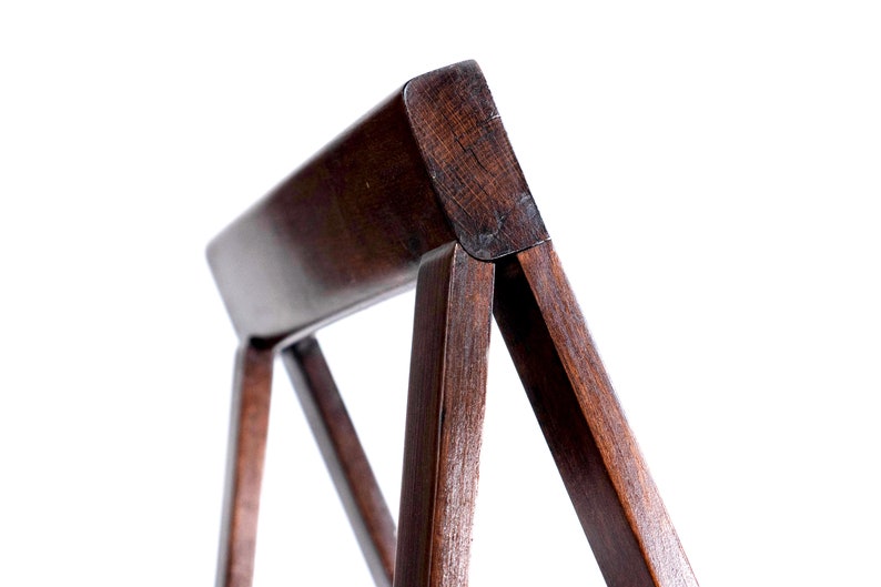 Trieste Chair / restored / 1968 / designer Aldo Jacober / Stol Kamnik / Slovenia / Yugoslavia / retro folding chair / brown chair zdjęcie 6