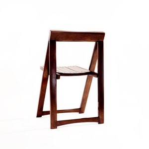 Trieste Chair / restored / 1968 / designer Aldo Jacober / Stol Kamnik / Slovenia / Yugoslavia / retro folding chair / brown chair zdjęcie 1