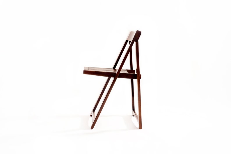 Trieste Chair / restored / 1968 / designer Aldo Jacober / Stol Kamnik / Slovenia / Yugoslavia / retro folding chair / brown chair image 3