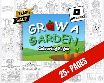 Målarbilder med "Odla en trädgård" | Roblox | Utskrivbara material | Digitala filer | 25+ sidor