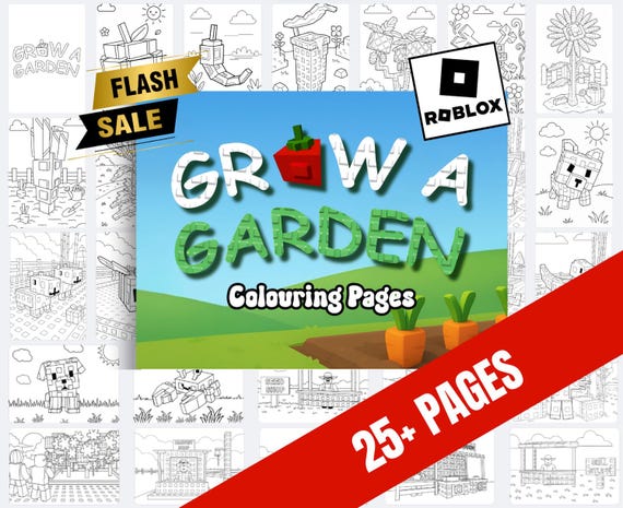 Grow a Garden Colouring Sheets | Roblox | Printables | Digital Files | 25+ Pages