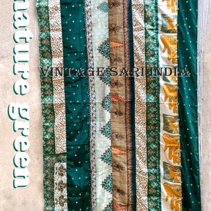 EXPRESS SERVICE of Indian Vintage Old Silk Sari Fabric Handmade Curtain Door Window Decor Up cycled Curtain Home Door Window Curtain