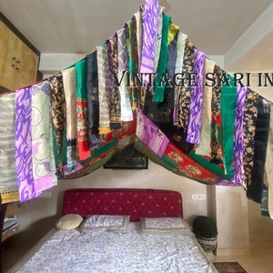 Boho tent teepee for garden wedding multi color handmade patchwork backdrop Made To Order hippiewild glamping decor bohemian vtg rare fabric