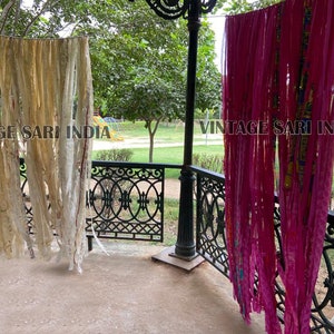 Unicorn Rainbow & Gold Sequin Garland Backdrop - birthday, baby shower, wedding ... Fabric, Sequin and Lace ,vintage sari