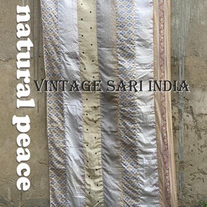 EXPRESS SERVICE of Indian Vintage Old Silk Sari Fabric Handmade Curtain Door Window Decor Up cycled Curtain Home Door Window Curtain