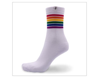 Socken aus Bambus | nachhaltig, bequem, weich, atmungsaktiv | Tennissocke | Style | LGBTQIA+ | Regenbogen | Herren, Damen, Kinder