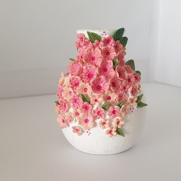 Polymer Clay Vase Etsy